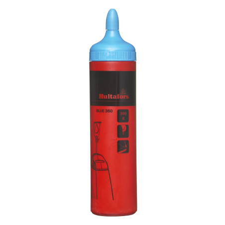 Poudre de traçage bleue chantier