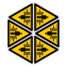 stickers danger écrasement novap 