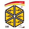 Stickers danger électrique novap 