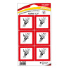 Stickers danger risque chimique explosion 