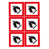 Planche de pictogrammes danger inflammable Novap
