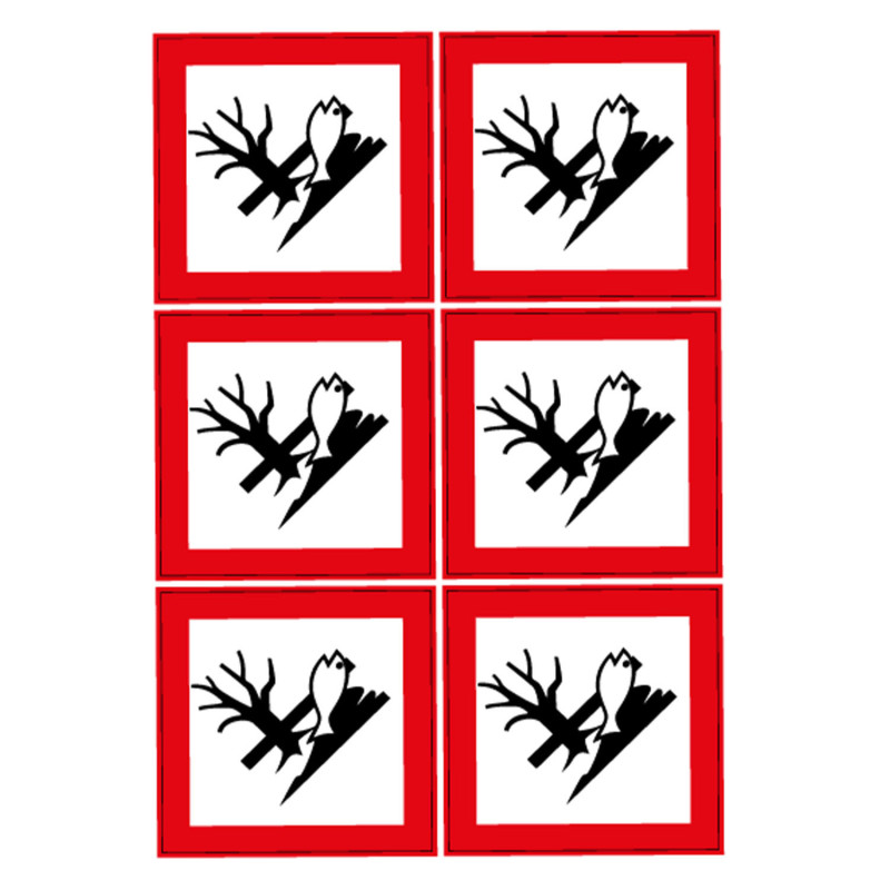 Stickers danger pollution Novap