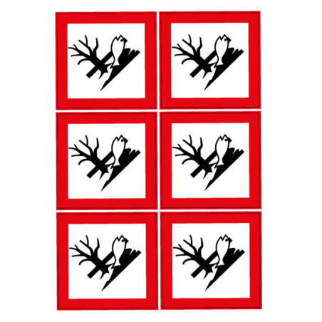 Stickers danger pollution Novap