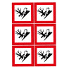 Stickers danger pollution Novap