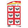 Planche autocollants pollution Novap