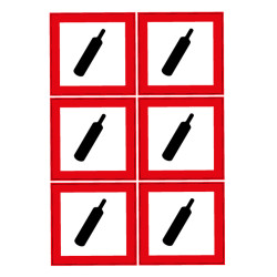 Stickers danger sous pression Novap