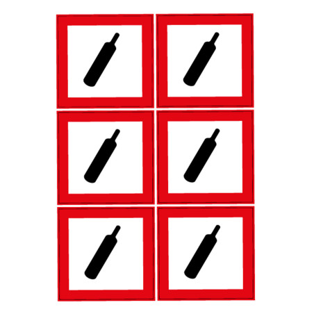 Stickers danger sous pression Novap