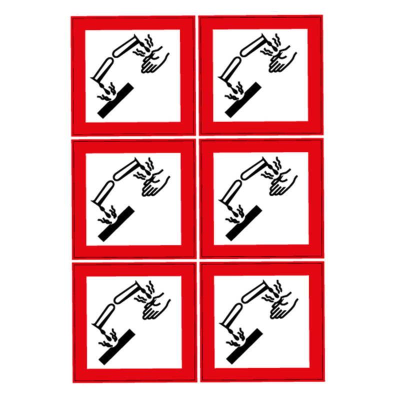 Stickers danger de corrosion Novap