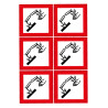 Stickers danger de corrosion Novap