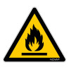 Panneau danger matière inflammable novap
