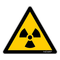 Panneau rigide danger matière radioactive Novap 
