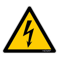 Panneau rigide danger électrique novap