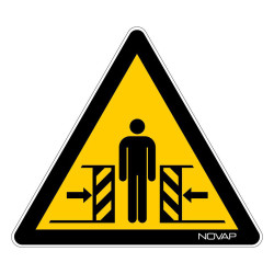 Panneau danger écrasement novap