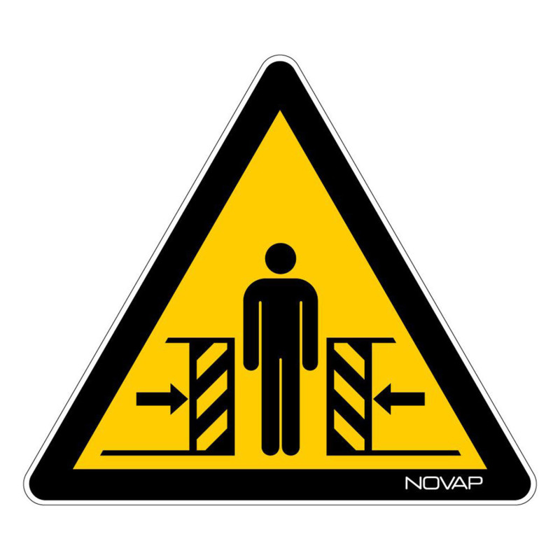 Panneau danger écrasement novap