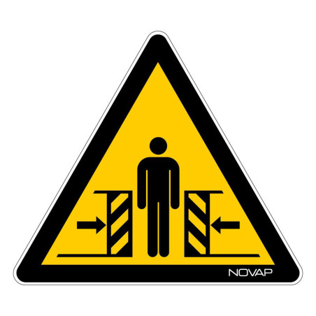 Panneau danger écrasement novap