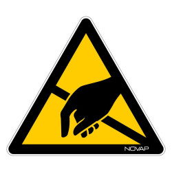 Panneau anti uv danger électrostatique ESD novap