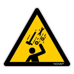 Panneau anti uv danger chute d'objets novap