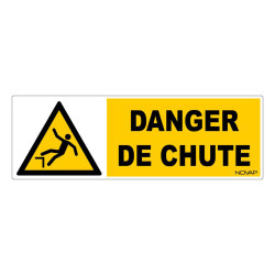 Panneau rigide danger de chute industrie