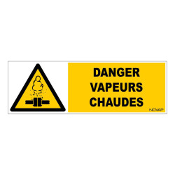 panneau rigide danger vapeur chaude btp 