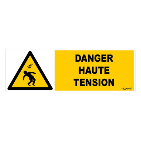 Panneau rigide danger haute tension logistique