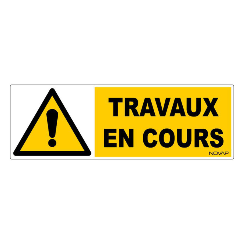 Panneau rigide travaux en cours btp