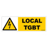 Panneau rigide danger local TGBT novap