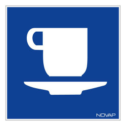 Panneau signalisation information café Novap