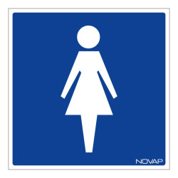 Panneau rigide information toilettes femme novap