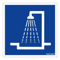 Panneau rigide information douche novap
