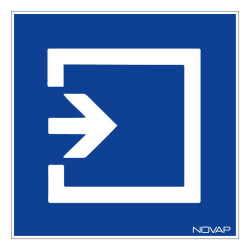 Panneau rigide information entrée novap