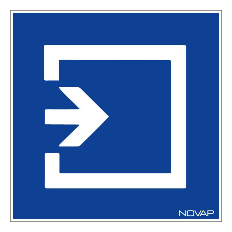 Panneau rigide information entrée novap