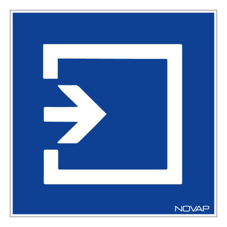 Panneau rigide information entrée novap
