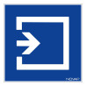 Panneau rigide information entrée novap