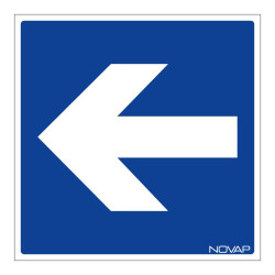 Panneau rigide information flèche direction gauche ou droite novap