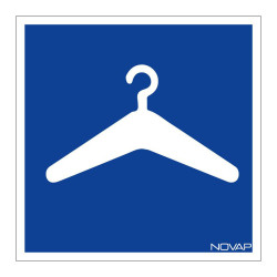Panneau d'information rigide vestiaire novap