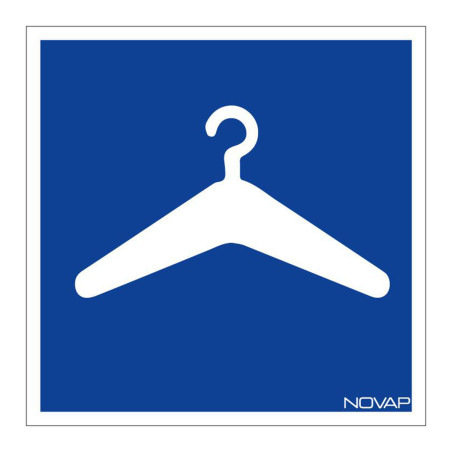 Panneau d'information rigide vestiaire novap