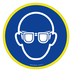 Panneau fluo port des lunettes obligatoire Novap
