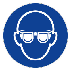 Panneau rigide lunettes de protection obligatoires Novap 