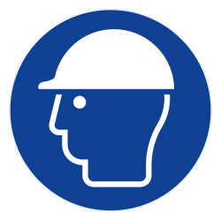 Panneau rigide casque de protection obligatoire Novap