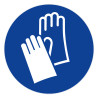 Panneau rigide gants de protection obligatoires 