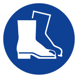 Panneau chaussures de sécurité obligatoires Novap