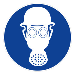Panneau obligation de porter un casque de protection novap