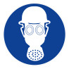 Panneau obligation de porter un casque de protection novap