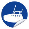 Panneau adhesif obligation port sur-chaussures logistique