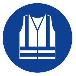 Panneau gilet de sécurité hv obligatoire novap