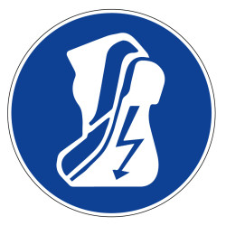 panneau rigide obligation de porter des chaussures isolantes novap