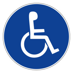 Panneau rigide obligation handicapés novap