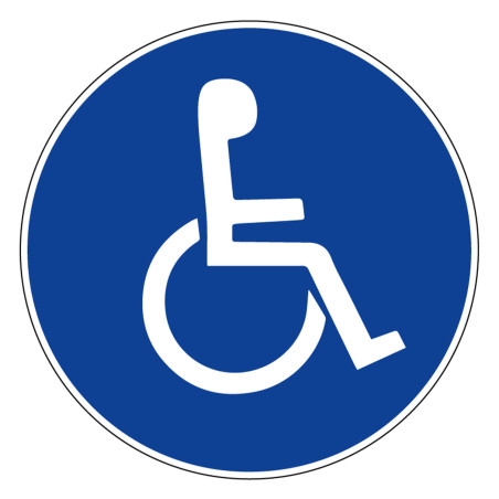 Panneau rigide obligation handicapés novap