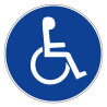 Panneau rigide obligation handicapés novap