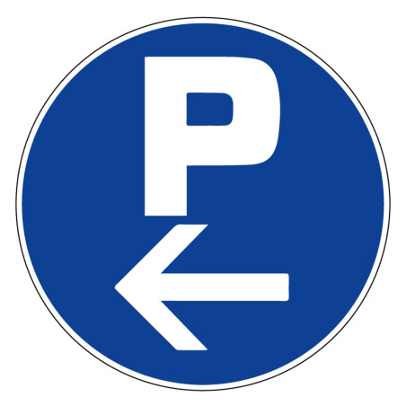 panneau rigide parking à gauche novap